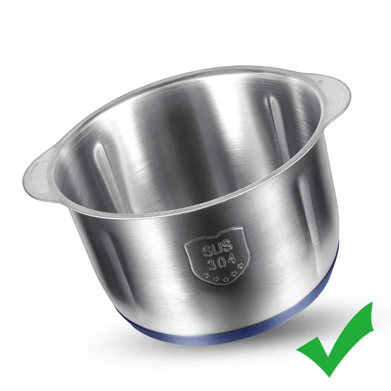 5L Elektrische Fleischwölfe Lebensmittelzerkleinerer 6S Edelstahl Multifunktionale Einweg-Schneidemaschine Prozessor Chopper Einkaufs-Apps