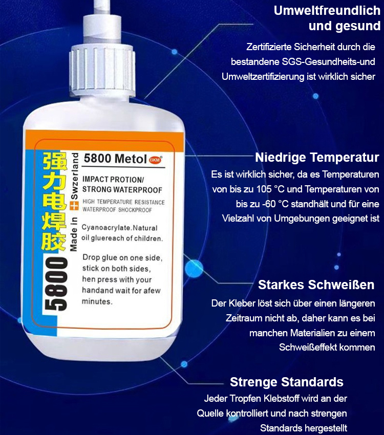 Wasserfester transparenter starker Universalkleber