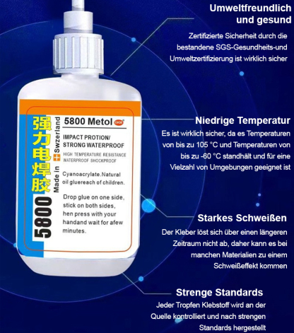 Wasserfester transparenter starker Universalkleber