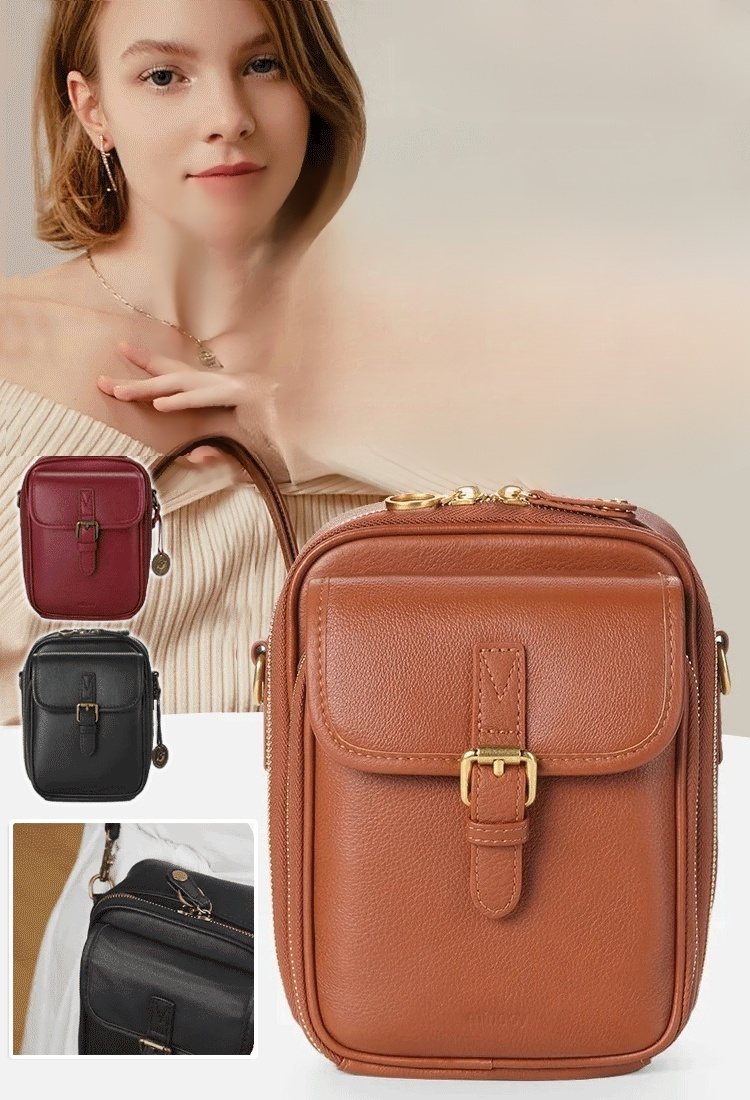 【✨️Begrenzter Zeitraum Sonderpreis】Retro doppelte Schicht große Kapazität Crossbody Tasche