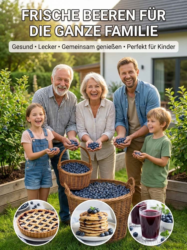 Premium Mosel XXL Blaubeerstrauch | 10kg Ernte | Winterhart bis -30 Grad | Bio Balkonpflanze 🫐🌿