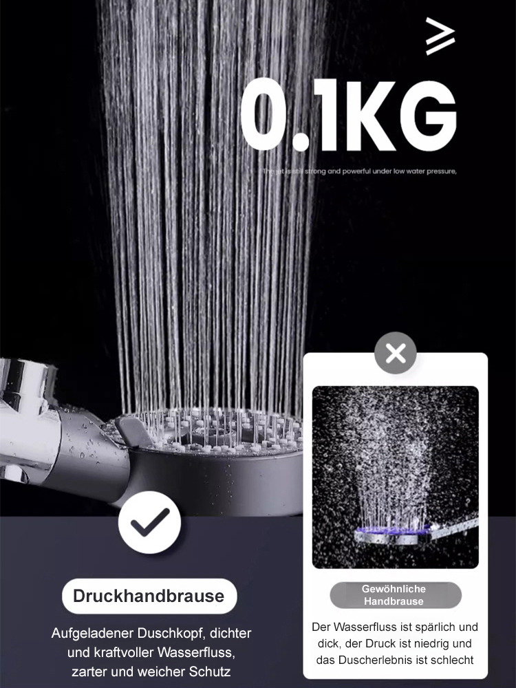 SPA-Vergnügen] Massage-Duschköpfe mit Druckfunktion