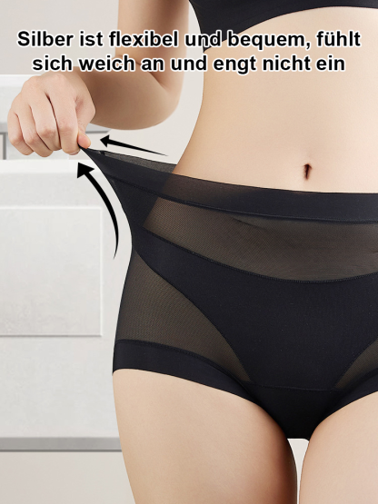 【Doppelschichtiger Bauchweg-Effekt】Dünne nahtlose Shaping-Höschen aus Spitze