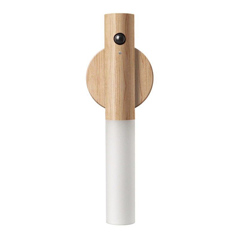 Haobang Kabelloses Sensor-Nachtlicht aus Holz zum Mitnehmen oder Liegenlassen