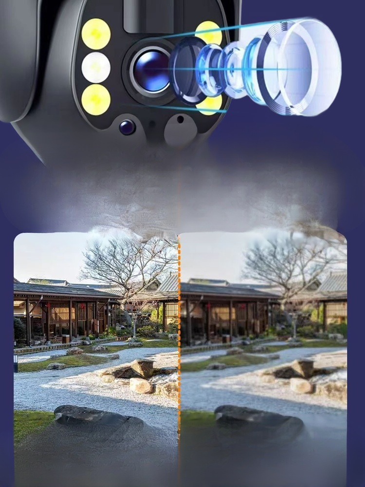 Handy-Fernbedienung Ultra-HD Vollfarb-Nachtsicht Outdoor-Wasserdichte Solarkamera