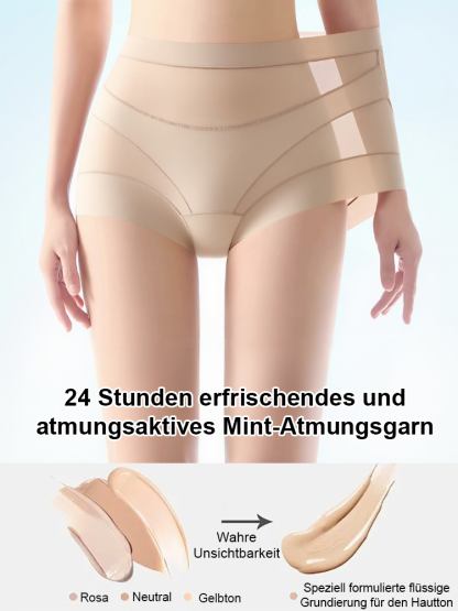 【Doppelschichtiger Bauchweg-Effekt】Dünne nahtlose Shaping-Höschen aus Spitze
