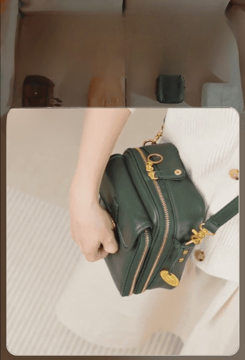 【✨️Begrenzter Zeitraum Sonderpreis】Retro doppelte Schicht große Kapazität Crossbody Tasche