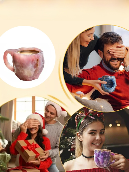 【✨️Weihnachtsfrühkauf】Mineralischer Wellness-Kristall-Kaffeebecher