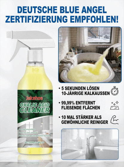 Premium Kalkentferner Spray| Blauer Engel zertifiziert | 3 Sekunden Glanz 🚿✨