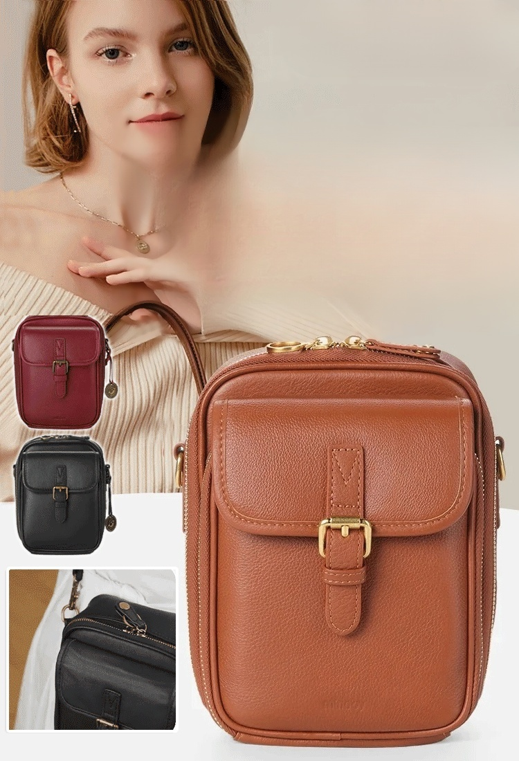 【✨️Begrenzter Zeitraum Sonderpreis】Retro doppelte Schicht große Kapazität Crossbody Tasche