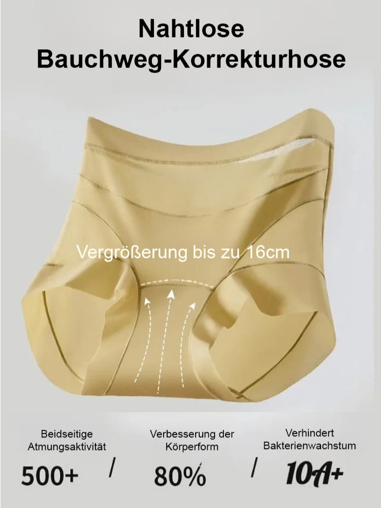 【Doppelschichtiger Bauchweg-Effekt】Dünne nahtlose Shaping-Höschen aus Spitze