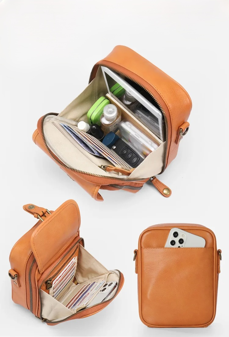 【✨️Begrenzter Zeitraum Sonderpreis】Retro doppelte Schicht große Kapazität Crossbody Tasche