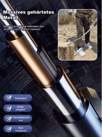 Walther Taktischer Abwehrstock | 1095 Carbonstahl | Lizenzfrei 🛡️⚡