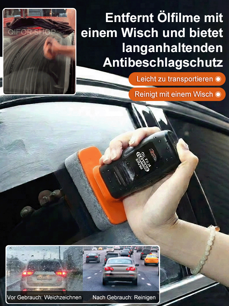 Glasreiniger-Set Profi | Anti-Beschlag Schutz | 20 Jahre Lebensdauer 🚘✨