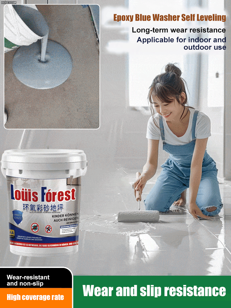 【✨️Begrenzter Zeitraum Sonderpreis】Upgrade epoxy coloured sand floor paint.