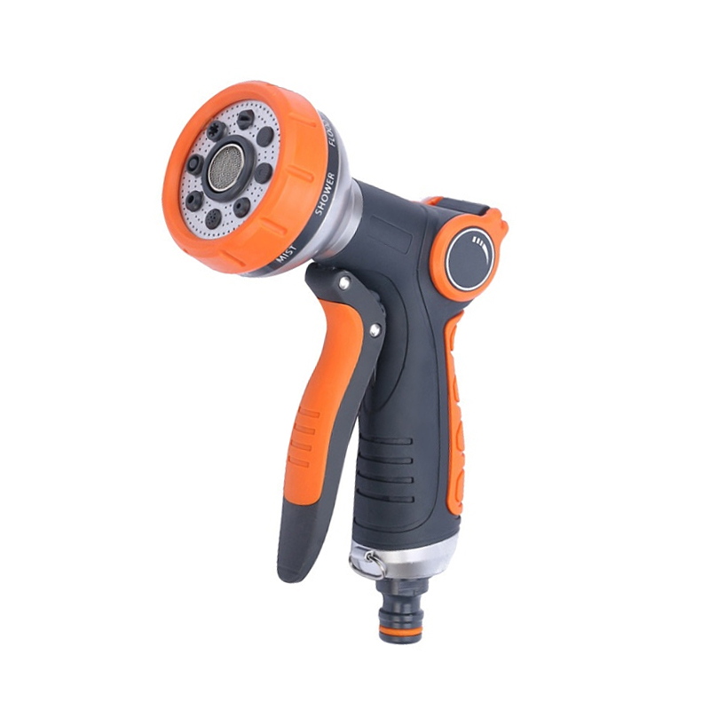 8 Funktion Kleber eingewickelt Wasserpistole Gartenschlauch Gartenbewässerung Gemüse Blumensprenger