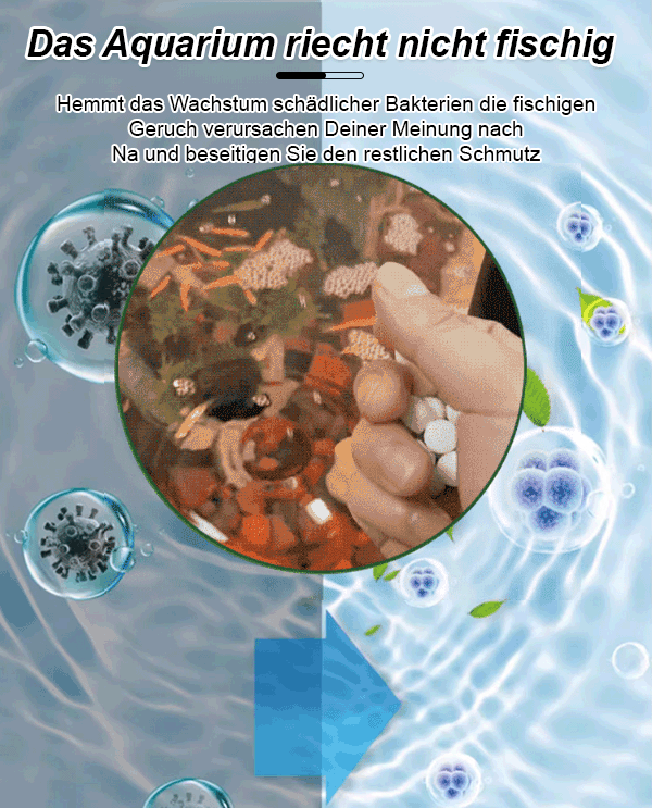 【✨️Fischpflege-Wunder】Aquarien-Polymer-Wasserreinigungstablette