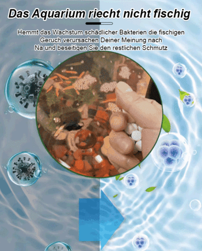 【✨️Fischpflege-Wunder】Aquarien-Polymer-Wasserreinigungstablette