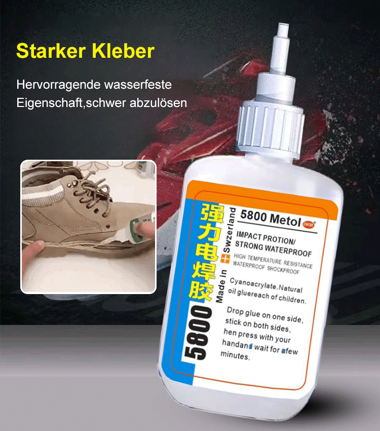 Wasserfester transparenter starker Universalkleber