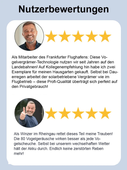【✨️Begrenzter Zeitraum Sonderpreis】Solar-Vogelvertreiber
