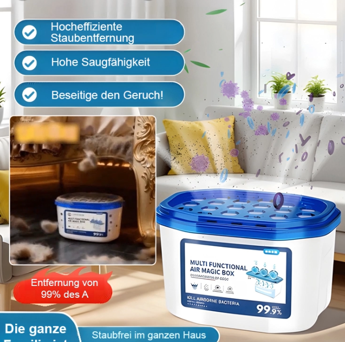 【Fängt 99,99 % Staub und Haare auf】Multifunktionale, wartungsfreie Staubbox