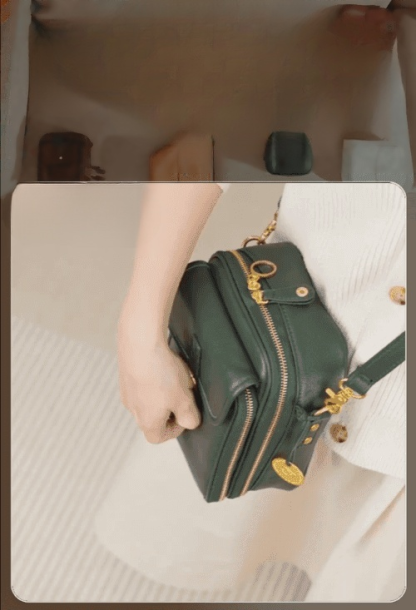 【✨️Begrenzter Zeitraum Sonderpreis】Retro doppelte Schicht große Kapazität Crossbody Tasche