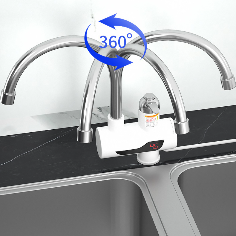 Kochnische elektrischer Warmwasserhahn Heizung Schnellbeheizte Kochgeschirrspülarmaturen