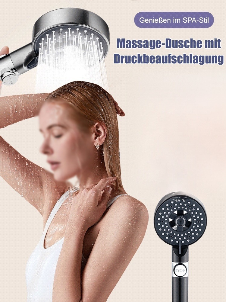 SPA-Vergnügen] Massage-Duschköpfe mit Druckfunktion