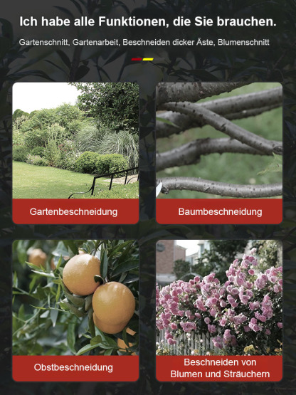 【✨️Begrenzter Zeitraum Sonderpreis】Gartenschere mit Lithiumbatterie
