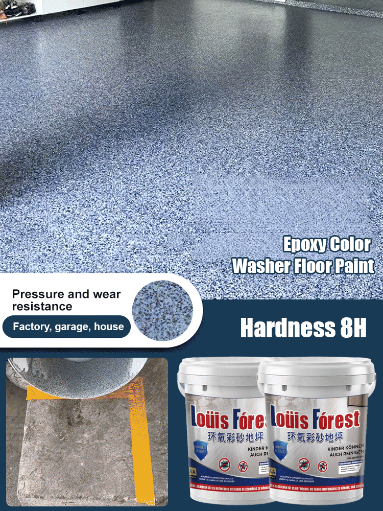 【✨️Begrenzter Zeitraum Sonderpreis】Upgrade epoxy coloured sand floor paint.