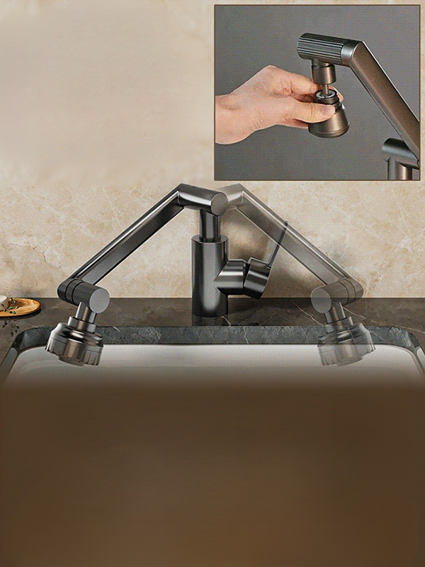 【✨️Begrenzter Zeitraum Sonderpreis】1080° drehbarer Wasserhahn mit mechanischem Arm