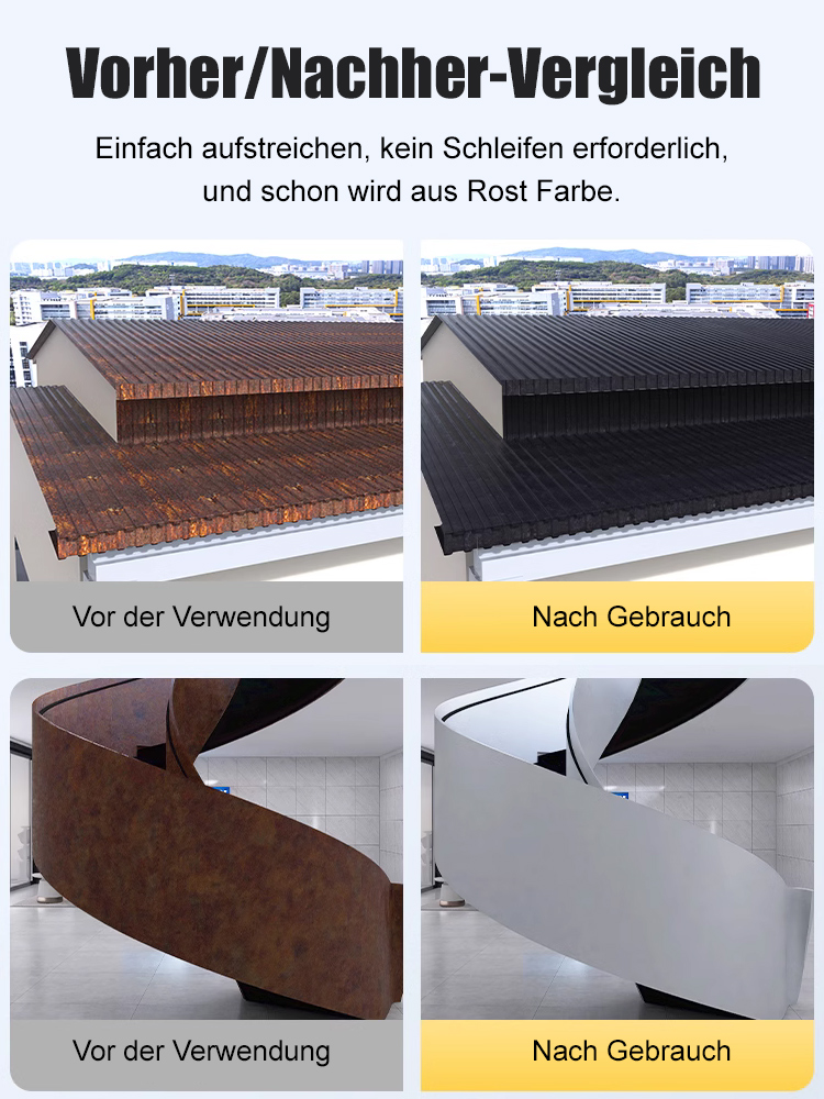 【✨️Ein Eimer deckt 60 Quadratmeter ab】Rostumwandelnde Grundierung