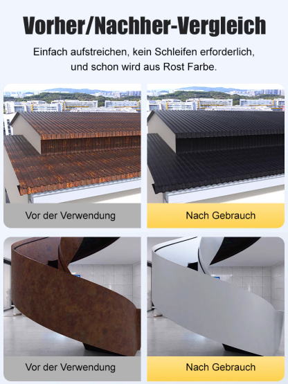 【✨️Ein Eimer deckt 60 Quadratmeter ab】Rostumwandelnde Grundierung