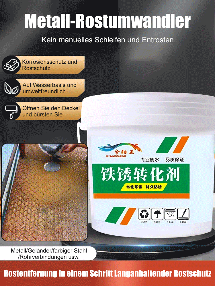 【✨️Ein Eimer deckt 60 Quadratmeter ab】Rostumwandelnde Grundierung