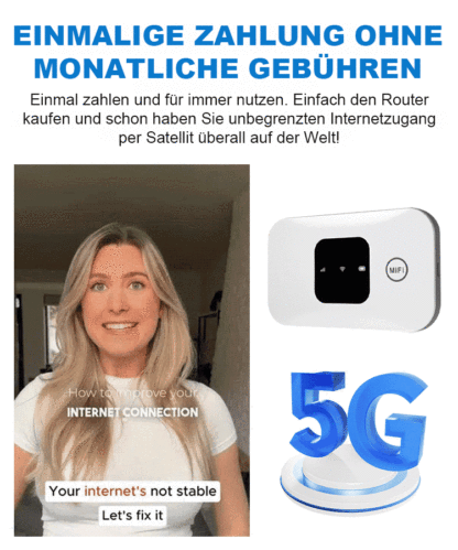 Mobiler Satelliten Router der 10. Generation| Ohne SIM und Vertrag | Weltweites Internet 📡🌍
