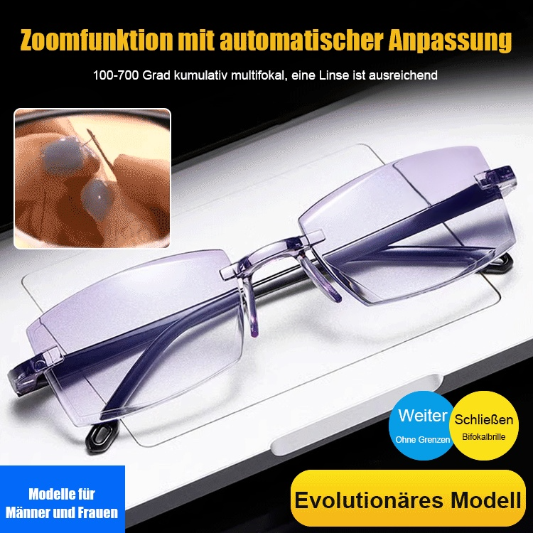 Intelligente Altersweitsichtbrille ✨ Millisekundenschnelle Fokussierung.