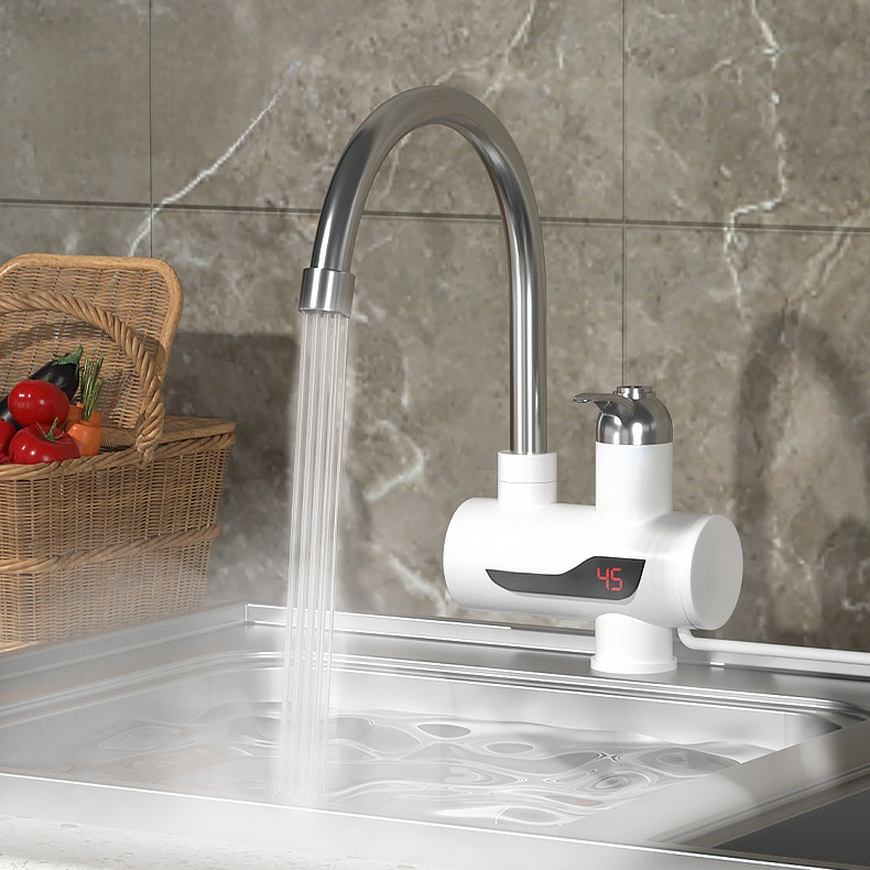 Kochnische elektrischer Warmwasserhahn Heizung Schnellbeheizte Kochgeschirrspülarmaturen
