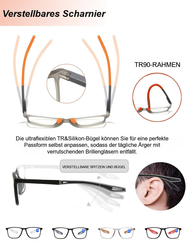 Ultra-klare TR-komfortable Lesebrille für Senioren mit Augenschutz