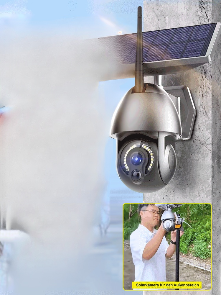 Handy-Fernbedienung Ultra-HD Vollfarb-Nachtsicht Outdoor-Wasserdichte Solarkamera