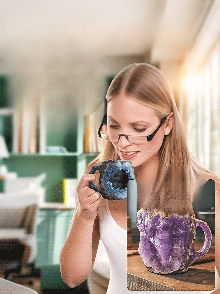 【✨️Weihnachtsfrühkauf】Mineralischer Wellness-Kristall-Kaffeebecher