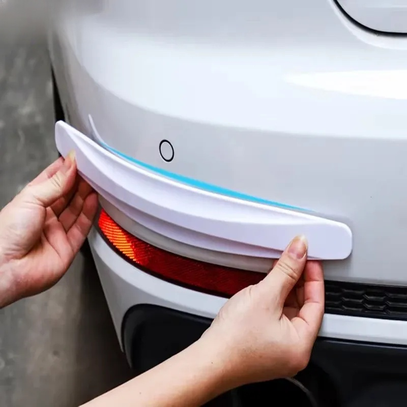 2 stücke Auto Stoßstange Schutz Streifen Schutz Ecke Schutz Streifen Scratch Protector Crash Anti Kollision Auto Zubehör