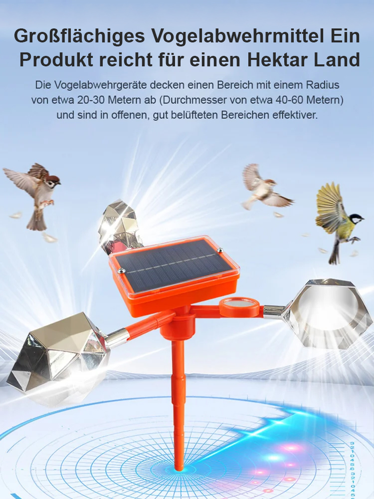 【✨️Begrenzter Zeitraum Sonderpreis】Solar-Vogelvertreiber
