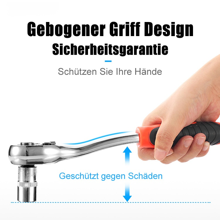 46-teiliger Ratschenschlüsselsatz
