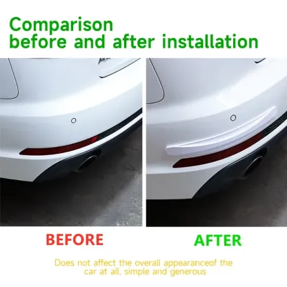 2 stücke Auto Stoßstange Schutz Streifen Schutz Ecke Schutz Streifen Scratch Protector Crash Anti Kollision Auto Zubehör