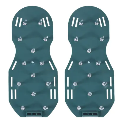 1 Paar Rasenbelüfter-Sandalen, strapazierfähige Gras-Spike-Schuhe mit Kunststoffschnalle, Gartenwerkzeug, Rasen-Spike-Schuhe, Rasenbelüfter-Schuhe