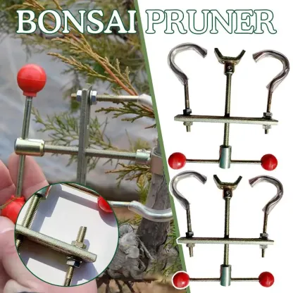 1 Set Bonsai Zweig Bender Tools Kit Außergewöhnliche Stahl Gartenarbeit Pflege Wunderbare Kreisel Installation Baum Stamm Bender Werkzeug Teile
