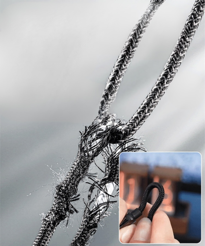 【✨️Begrenzter Zeitraum Sonderpreis】Transparentes Licht-emittierendes superschnelles Lade 3-in-1 Datenkabel