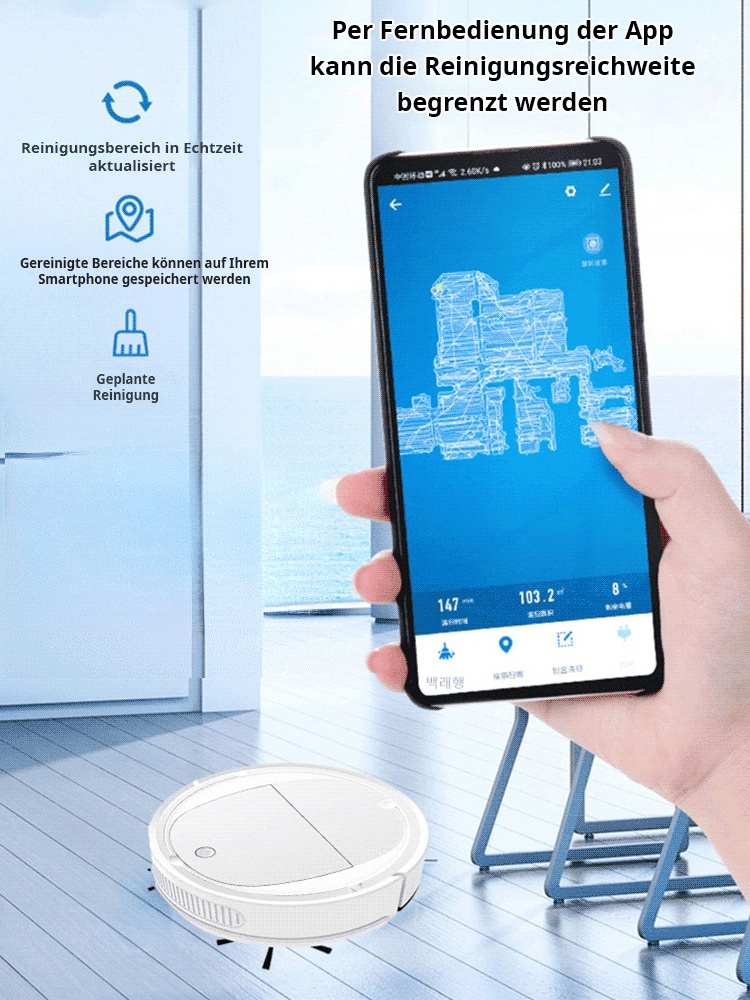 Intelligenter Kehrroboter zu Hause automatisch 3-in-1