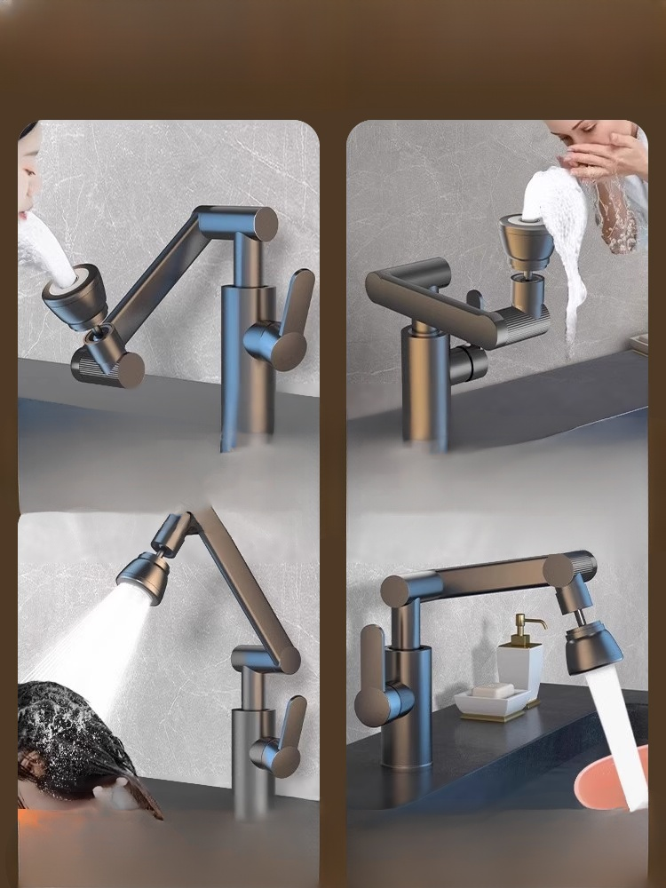 【✨️Begrenzter Zeitraum Sonderpreis】1080° drehbarer Wasserhahn mit mechanischem Arm