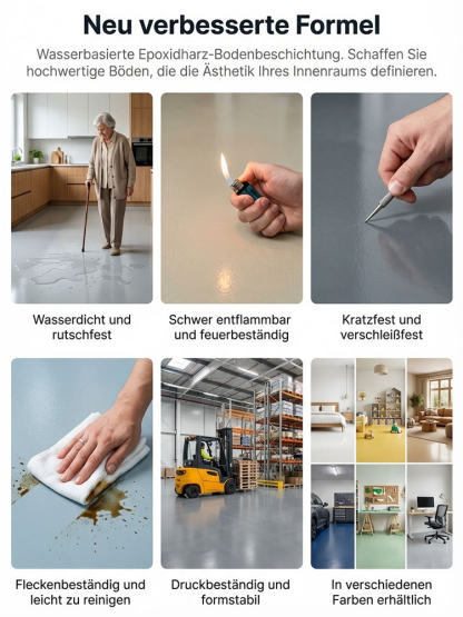 Premium Bodenbeschichtung | Marmor-Effekt | 100qm pro Eimer | 2H Trocknung 🛡️✨